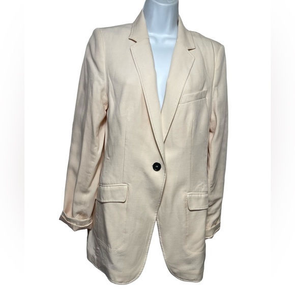 H&M Jackets & Blazers - H & M blazer size 12 women’s light weight peach jacket blazer PERFECT 🧡